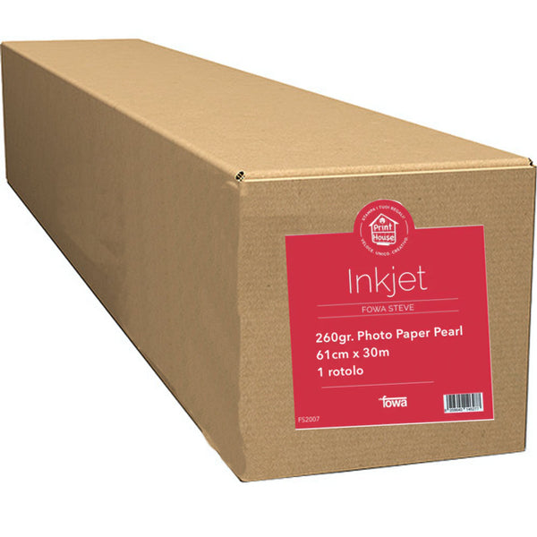 Fowa Carta per plotter Inkjet 61cm x 30m 260gr. Pearl FS2007 Fowa Carta per plotter Inkjet 61cm x 30m 260gr. Pearl FS2007